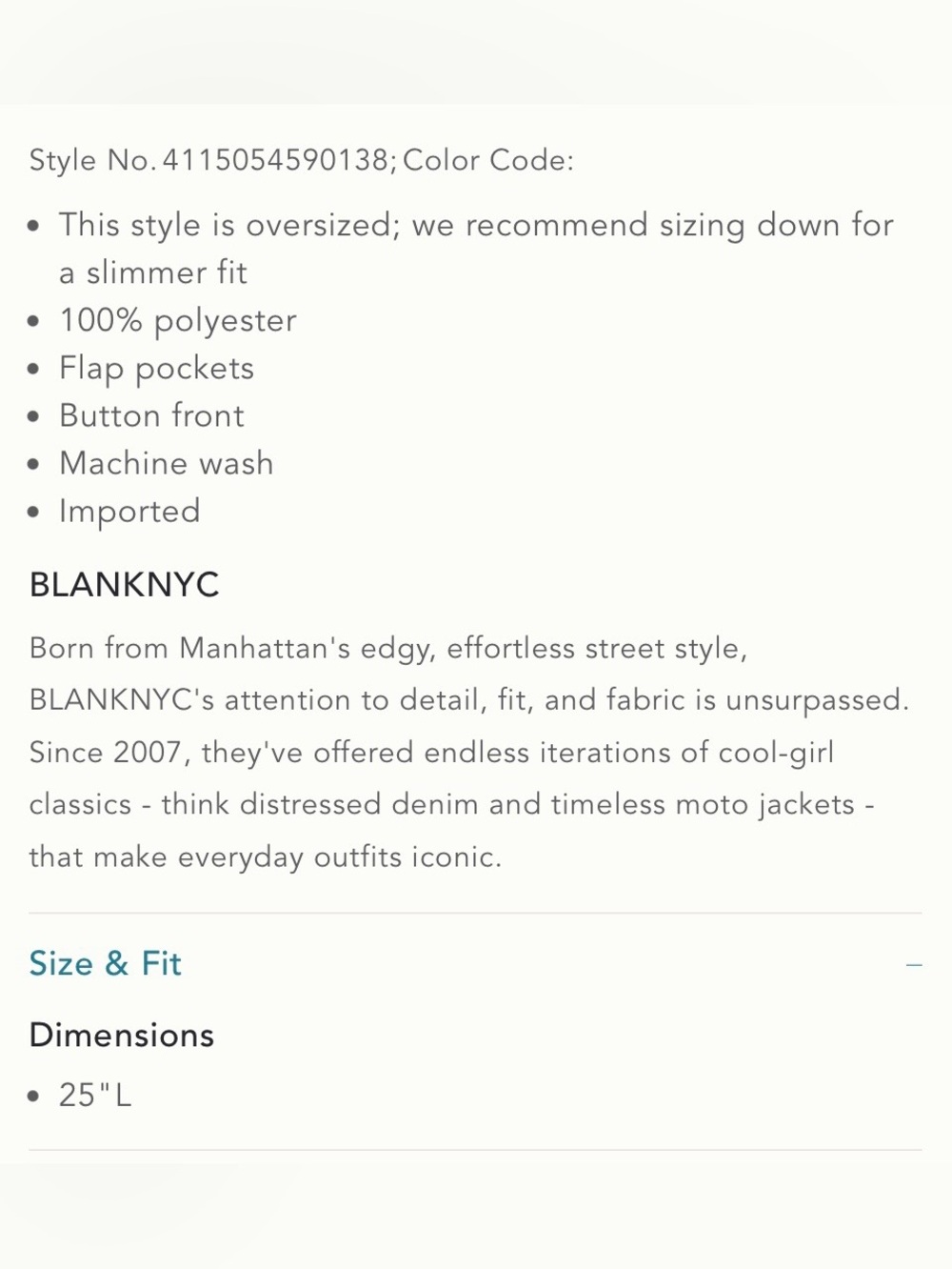 NWT Size M - BLANKNYC Playing the Field Denim Knit jacket (NWT US$ 128) - Picture 6 of 14